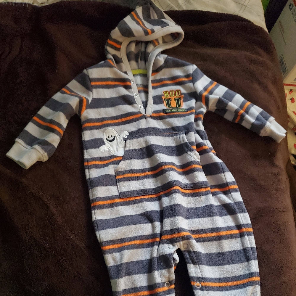 9m Striped Kids One Piece with Hood